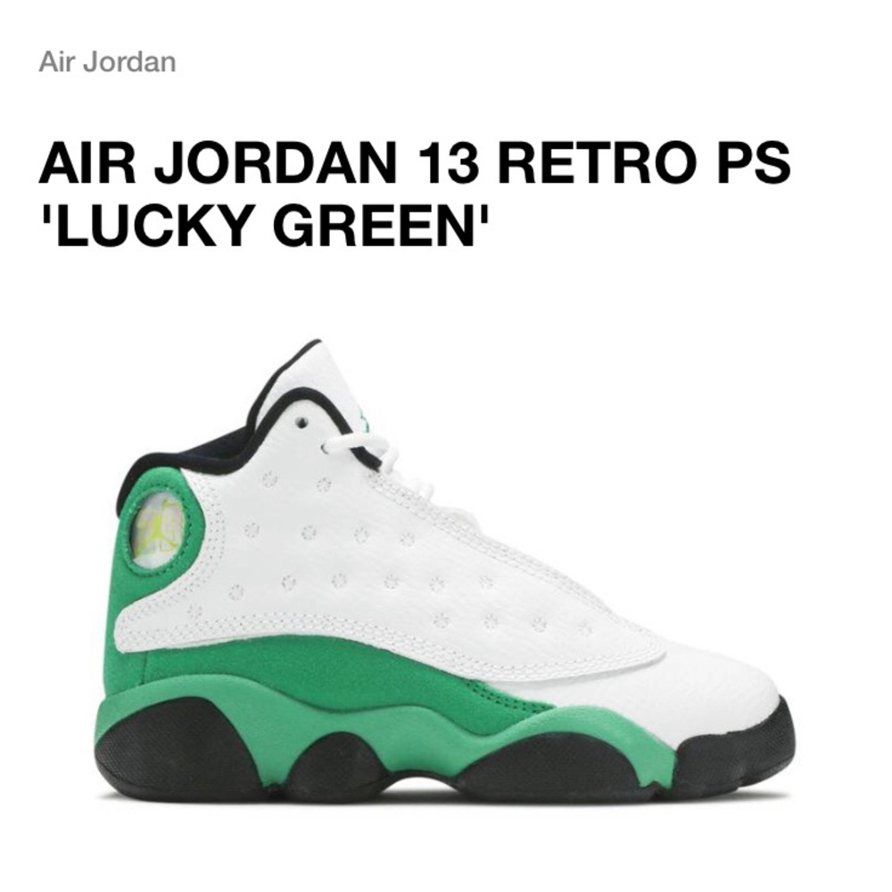 Air Jordan 13 Retro PS ‘Lucky Green’ 12C Toddler